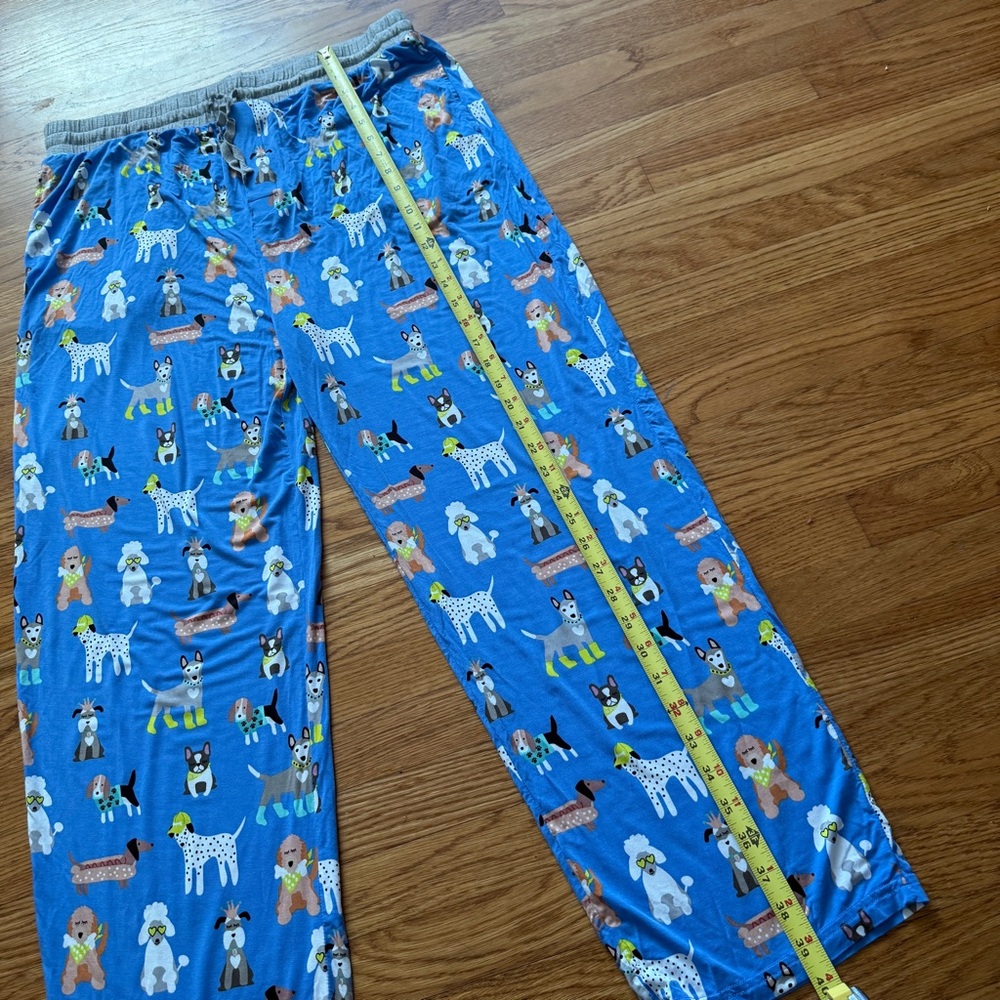 Little Sleepies dog print blue pajamas pants XL - Picture 3 of 6